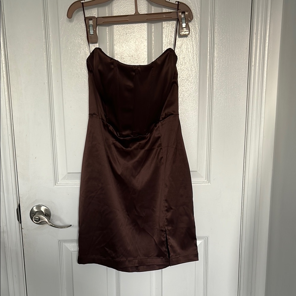 Garage Brown Sweetheart Sheath Cocktail Dress